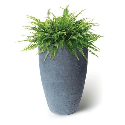 Athena 20.5" Charcoal Self-Watering Plastic Planter