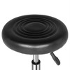 PU Leather Modern Round Rolling Stool with Footrest Height Adjustable Spa Drafting Salon Tattoo Work Massage Stools Task Chair Small (Black) - 3 of 4
