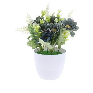 Unique Bargains Artificial Plants Hibiscus Plastic 3.74"x3.74"x7.48" 1 Pc - 1 of 4