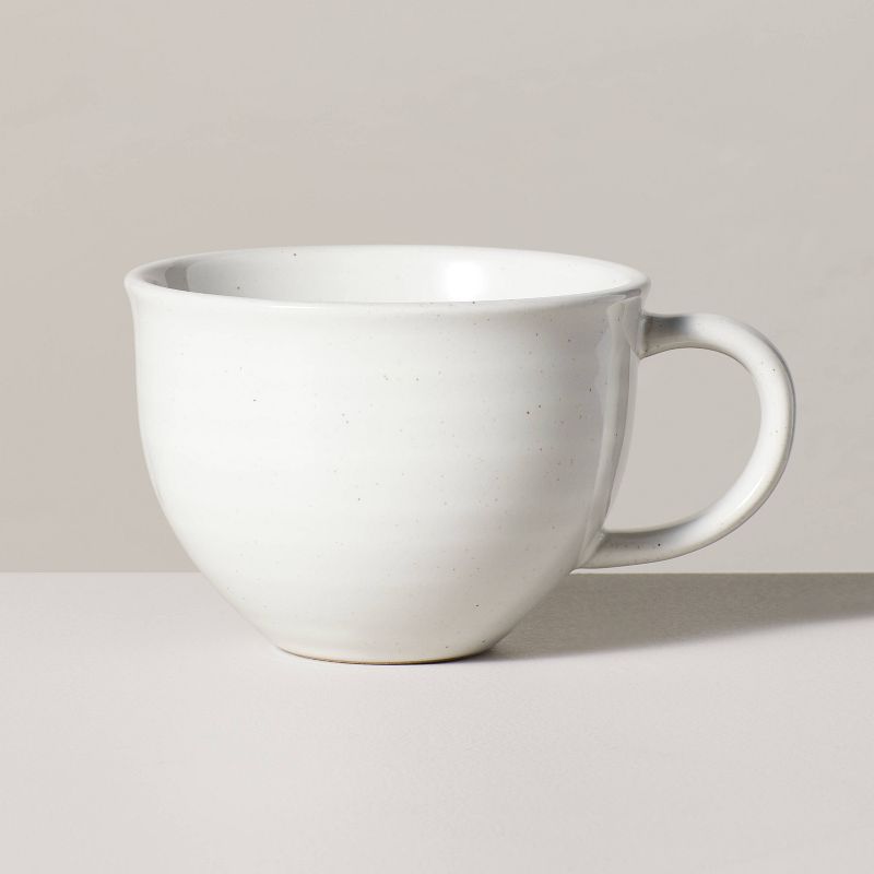 15oz Flared Brim Stoneware Mug Vintage Cream - Hearth & Hand™ with Magnolia, 1 of 7