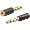 Clef Audio 6.35mm Male to 3.5mm Female Stereo TRS Headphone Adapter  - 2-Pack - 2 of 2