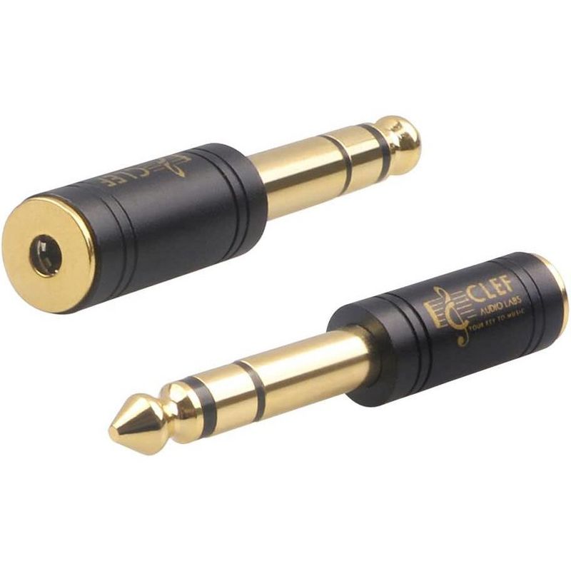 Clef Audio 6.35mm Male to 3.5mm Female Stereo TRS Headphone Adapter  - 2-Pack, 2 of 3