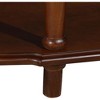 CAVINAS 52" Arc-Shaped Console Table with 2 Drawers,Retro Half-Moon Table with Open Shelf,Entryway Table for Hallway,Living Room - 4 of 4