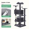 LAOTIES 54'' Cat Tree,Multi-Level Cat Tower with Sisal Scratching Posts,Climbing Ramp And Interactive Toys - 4 of 4