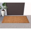 HomeRoots 24" X 48" Brown and Black Coir Outdoor Door Mat - 2 of 4