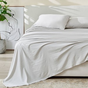 Patina Vie Easy Care Solid Sheet Set - 1 of 4