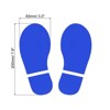 Unique Bargains Home Classroom Floor Stairs Decal PVC Footprint Sticker 4 Pairs - 2 of 4