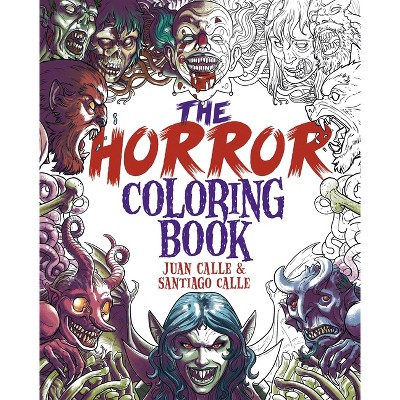 The Horror Coloring Book - (Sirius Creative Coloring) by Juan Calle ...