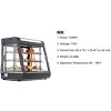 Commercial Food Warmer, Food Warmer Display – 3 Tiers Pizza Warmer with 3D Heating, 3-Color Lighting, Temp Control & Sliding Glass Door for Buffet - 2 of 4