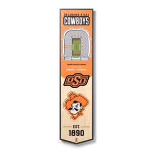 8" X 32" NCAA Oklahoma State Cowboys 3D StadiumView Banner - 1 of 4