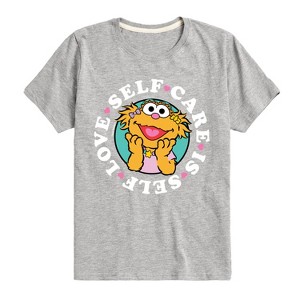 Boys' - Sesame Street - Self Care Is Self Love Short Sleeve Graphic T-Shirt - 1 of 4