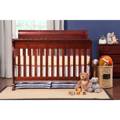 Kalani Cherry Pine 4-in-1 Convertible Baby Crib