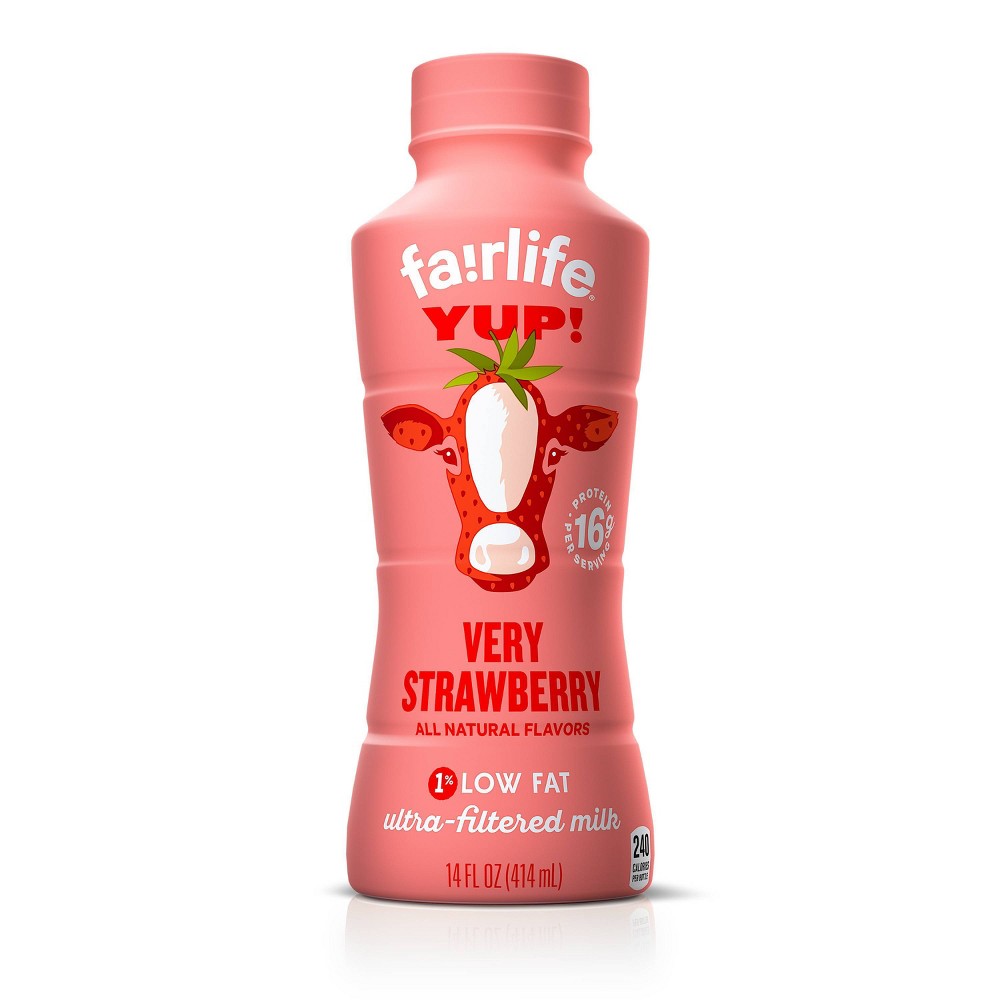 UPC 811620020404 product image for YUP! Strawberry Milk - 14 fl oz Bottle | upcitemdb.com