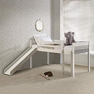 Donco Kids Twin Low Loft Bed in Grey White Finish - 1 of 1