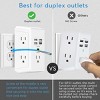 Itopfox Surge Protector with 4 USB Ports - Multi Outlet Extender for Home, School and Office - ETL Listed, White - 4 of 4