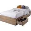 HomeStock Mates Bed with 3 Drawers Rustic Oak Fynn - 2 of 4