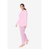 Only Necessities Women's Plus Size Henley PJ Set - 4 of 4