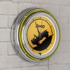 Jeep Retro Neon Wall Clock by Trademark Gameroom - 4 of 4