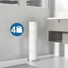 LunaLulinlk Toilet Roll Holder Stand(with Reserve Function), Free-Standing Toilet Paper Storage Holder - 2 of 4