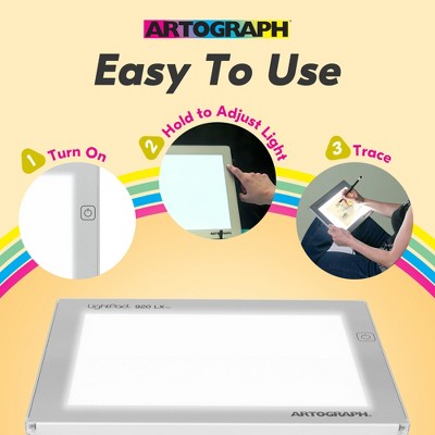 Artograph Ultra-Thin White Aluminum LED Light Box Drawing Pad
