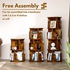Besiost Rotating Bookshelf, 360 Display Corner Bookshelf for Small Space - 3 of 4