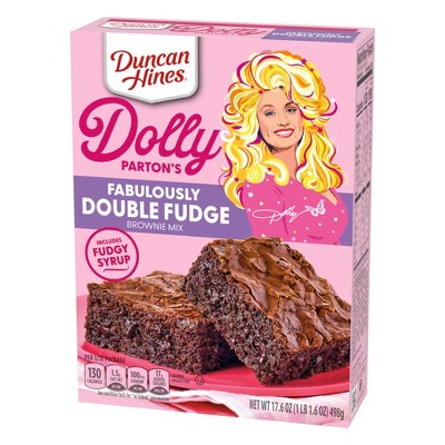 2 Pack  Duncan Hines Dolly Parton's Fabulously Double Fudge Brownie Mix 17 6 Oz