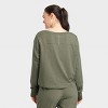 Women's Supima Cotton Cropped Long Sleeve Top - All in Motion™ - image 4 of 4