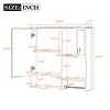 SEVOBAL Bathroom Storage Cabinet Wall Mounted Medicine Cabinet with Adjustable Shelf and Towels Bar for Space Saving, Black, 29.52"*7.12"*28.74" - 4 of 4