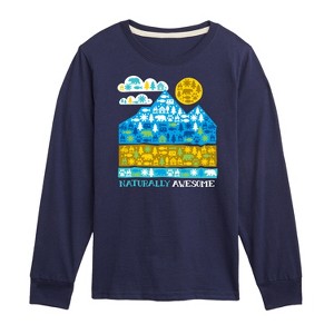 Boys' - Instant Message - Naturally Awesome in Nature Long Sleeve Graphic T-Shirt - 1 of 4