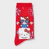 Women's Hello Kitty Americana Crew Socks - Red 4-10 - 2 of 3