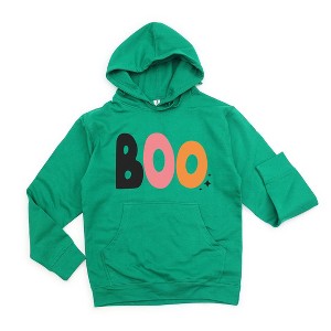 Simply Sage Market Women's Graphic Hoodie Boo Colorful Stars - 1 of 3