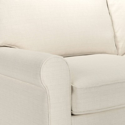 Copenhagen Classic Buttercream Linen 78" Sofa with Rolled Arms