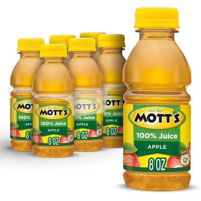 Mott's 100% Original Apple Juice - 6pk/8 Fl Oz Bottles : Target