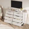 Garvee 8 Dresser for Bedroom, 55" Wide Dresser, Freestanding Horizontal Drawer with Storage, Wooden Closet Chest Storage for Bedroom - 4 of 4