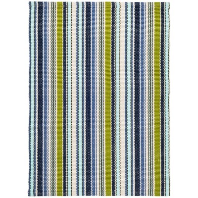 Annie Selke - Dash & Albert Pond Stripe Handwoven Indoor/Outdoor Rug, 2x3, Multi