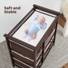 Baby Changing Table, Baby Changing Station Dresser with 6 Storage Drawers and Pad,Diaper Changing Table,Wooden Infant Diaper Changing Station Dresser - 3 of 4