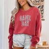 Simply Sage Market Women's  Garment Dyed Graphic Sweatshirt Embroidered Game Day Arched - 2 of 3