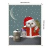 Amanti Art 23"x28" Christmas Santa Owl by Fab Funky Framed Canvas Wall Art Print - 4 of 4