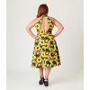Unique Vintage Women's Plus Halter Swing Dress - 2 of 4