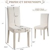 AMERLIFE Velvet Upholstered Dining Chairs, Modern Minimalist Parsons Chairs, - 2 of 3