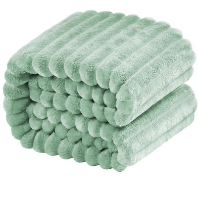 All Seasons Plush Flannel Blanket, Soft and Warm Bed Blanket for Couch Sofa Bed - NTBAY