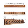 Apex Vanguards Large Black Pine Wood Coat Rack - 3 of 3