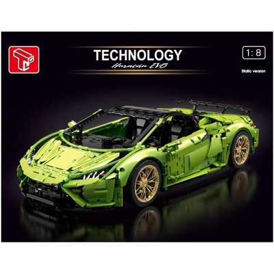 MPM EV F12 1:8 Supercar Sport Cars Building Blocks Creator Bricks Gifts, 3558PCS, Promote Child's Hand-Eye Coordination, Divergent Thinking,