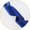 Aoibox Christmas Tree Topper 48x13 Inches Velvet Bow Large Decorative Blue Bow with Long Tail for Holiday Tree Mantel Door 1 Piece - 3 of 4