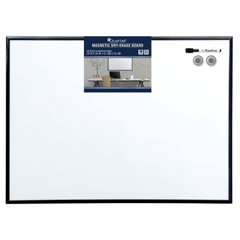 Quartet 24 X 36 Magnetic Dry Erase Board Anodized Aluminum Frame Target