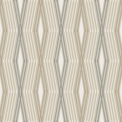 Nicole Miller Hard Edge Ogee Twine Peel & Stick Wallpaper - image 1 of 4