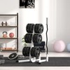 Soozier 2-Inch Weight Plate Rack Olympic Weight Tree with Barbell Bar Holders, 660 lbs. Capacity - 3 of 4