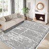 Garvee Area Rug for Living Room Runner Rug for Hallway Washable Geometric Moroccan Strip Carpet Soft Non Slip Low Pile Area Rug for Laundry Bedroom - 2 of 4