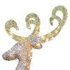 National Tree Company 60-Inch Prelit Silver Standing Reindeer with 105 Clear LED Lights Indoor and Outdoor Holiday Decoration with Ground Stakes - image 2 of 4