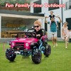 Jojoka 12V Kids Electric Ride-On Truck with Remote Control, 3 Speeds, 6MPH Max, Spring Suspension, LED Lights, Music - 4 of 4